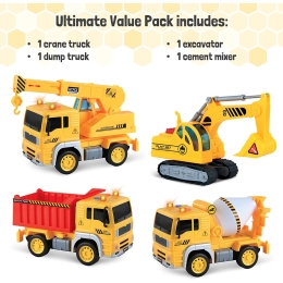 4 TOYS BUNDLE SET Construction Crew TE-40